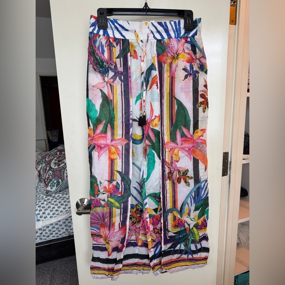 Trina Turk Multicolor Floral Beach Pants